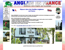Tablet Screenshot of anglais-en-france.com